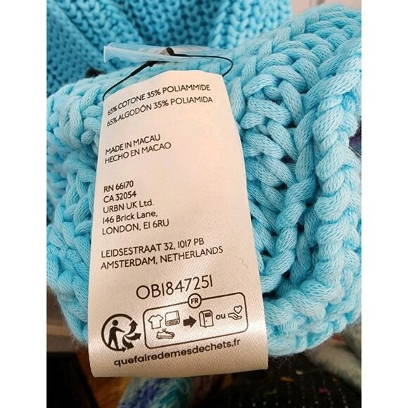 NWT FREE PEOPLE Offside Longline Cardigan Size Small Crystal Seas Blue Knit - Picture 6 of 6